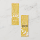 精神的な黙想のコーチ スキニー名刺 (正面/裏面)