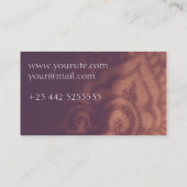 精神的なHennaのMendhi仏教のNamecardの垂直 名刺 (裏面)