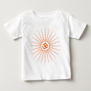 精神的なOmの曼荼羅 ベビーTシャツ
