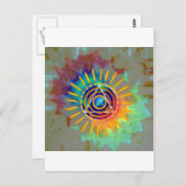 精神的なTyedye ポストカード (正面/裏面)