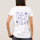 精神的にイタリア コケッティー ボウ カスタム デスティネーション Tシャツ (裏面)