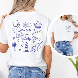 精神的にイタリア コケッティー ボウ カスタム デスティネーション Tシャツ
