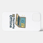 精神的にオフライン – おもしろいノートPCロードBrain Humo Case-Mate iPhoneケース (裏面 (横))