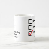 精神的にデートすることとアニメキャラクターMug コーヒーマグカップ (中央)