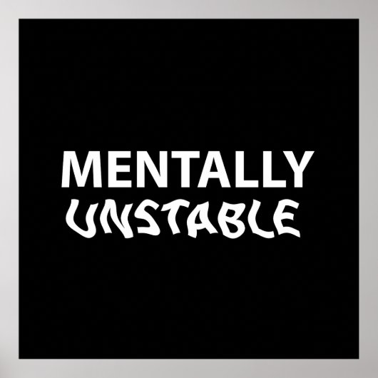 精神的に不安定 ポスター (正面)