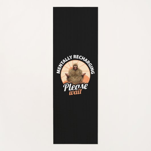 精神的に充電し、bigfootを待っおもしろいて ヨガマット (正面)