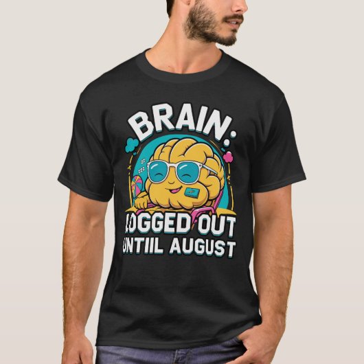 精神的に夏休み – Brain Off Duty Tシャツ (正面)