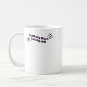 精神的に悪いが完全に冷たいステッカー1 コーヒーマグカップ (左)