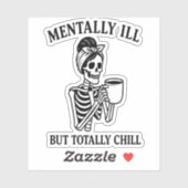 精神的に悪いが完全に寒いハロウィーン シール (シート)