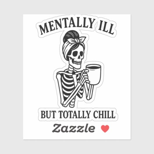 精神的に悪いが完全に寒いハロウィーン シール (シート)