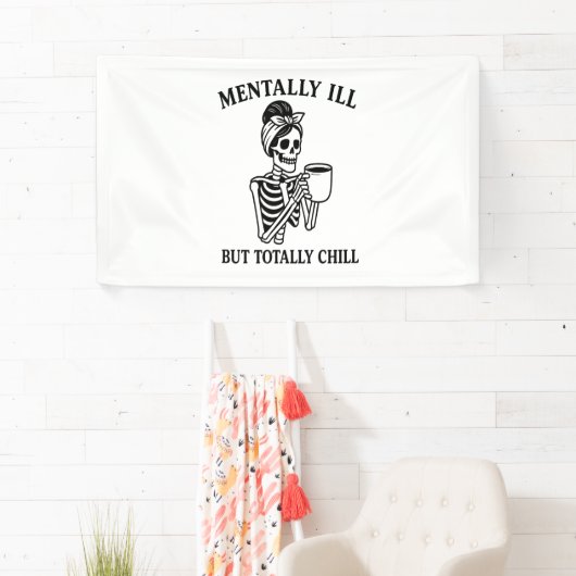 精神的に悪いが完全に寒いハロウィーン 横断幕 (インサイチュ)