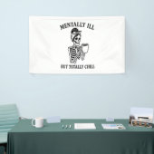 精神的に悪いが完全に寒いハロウィーン 横断幕 (トレードショー)