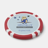 「精神的に機内モード中」のChimy ポーカーチップ ユーモア (シングル)