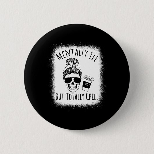 精神的に病気だが完全に寒いハロウィーンの衣装S 缶バッジ (正面)