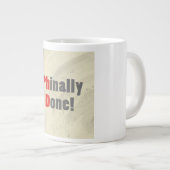 精神的に行われる ジャンボコーヒーマグカップ (正面右)