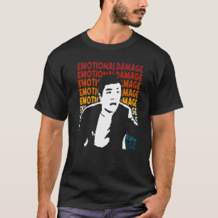 精神的ダメージ Meme テキスト リピート アジア人男性 シルエット Tシャツ