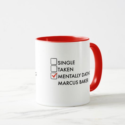精神的デートすることマーカスベイカーギニーとジョージアT-S マグカップ (正面右)