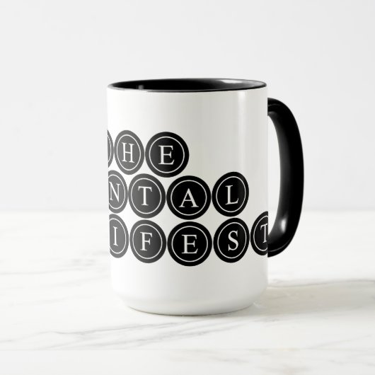 精神的マニフェストコーヒーマグ マグカップ (正面右)