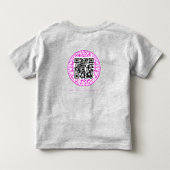 精神的健康障害を持つ少女を支援する トドラーTシャツ (裏面)