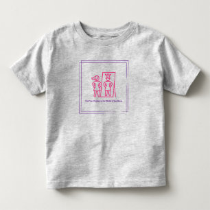 精神的健康障害を持つ少女を支援する トドラーTシャツ
