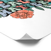 精神的認識度メンタルヘルスの問題Groovy Flo ポスター (角)