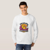 精神的走にコーヒーを飲む Tシャツ (正面フル)