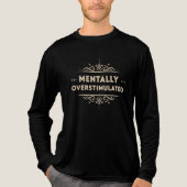 精神的過剰刺激 ビンテージタイポグラフィ トライブレンドTシャツ (正面)