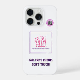 精神的障害を持つ少女を支援する iPhone 15 PROケース