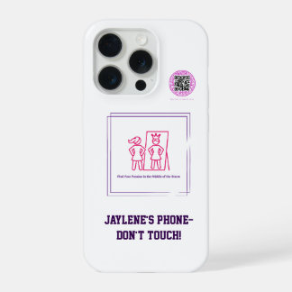 精神的障害を持つ少女を支援する iPhone 15 PROケース