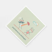 精神神経病理医および患者 スタンダードランチョンナプキン (角)