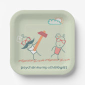 精神神経病理医および患者 ペーパープレート (正面)