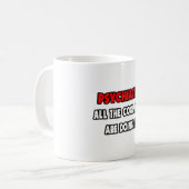 精神科おもしろいのシャツとギフト コーヒーマグカップ (正面左)