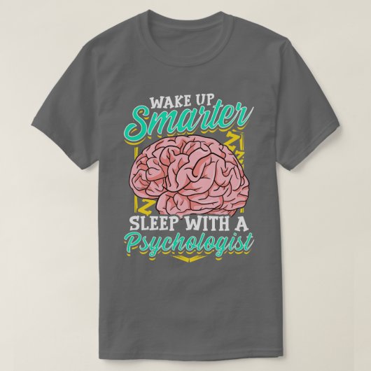 精神科おもしろい士と頭が切れる共に眠る Tシャツ (デザイン正面)