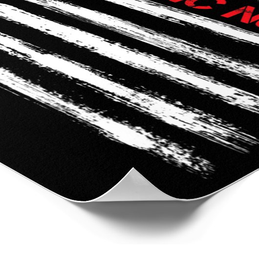 精神科ナースアメリカ国旗RN精神衛生P ポスター (角)