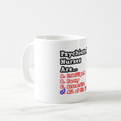 精神科ナースクイズ…ジョーク コーヒーマグカップ (正面左)