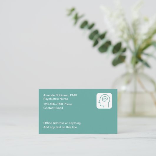 精神科ナーステーマ医療名刺 名刺 (スタンド正面)