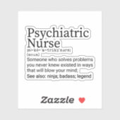 精神科ナース定義、精神医学ナースのギフト シール (シート)