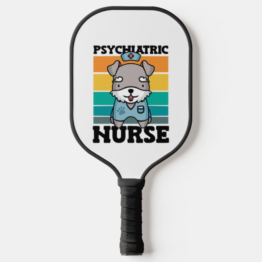 精神科ナース犬愛国ナースの日 ピックルボールラケット (正面)