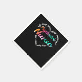 精神科ナース精神科ナースハートWord Clo スタンダードカクテルナプキン (角)