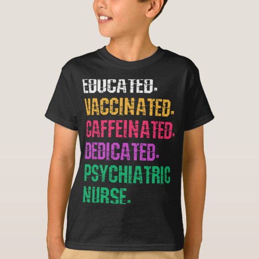 精神科ナース精神科看護精神保健保育園 Tシャツ (正面)