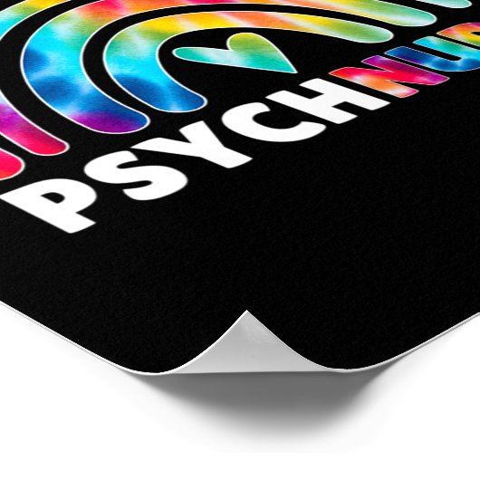 精神科ナース絞り染め授乳精神保健精神科 ポスター (角)