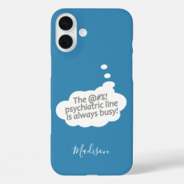 精神科ライン名前をカスタムするとカラーフォンのケース iPhone 16 PLUSケース
