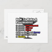 精神科医の作成方法 ポストカード (正面/裏面)