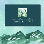 精神科医の森のグリーンヘッドのマインドツリーオブライフ 名刺