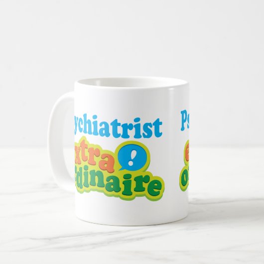 精神科医の非凡なギフトのアイディア コーヒーマグカップ (正面左)