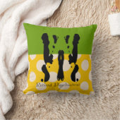 精神科医のRorschachの退職したな水玉模様 クッション (ブランケット)