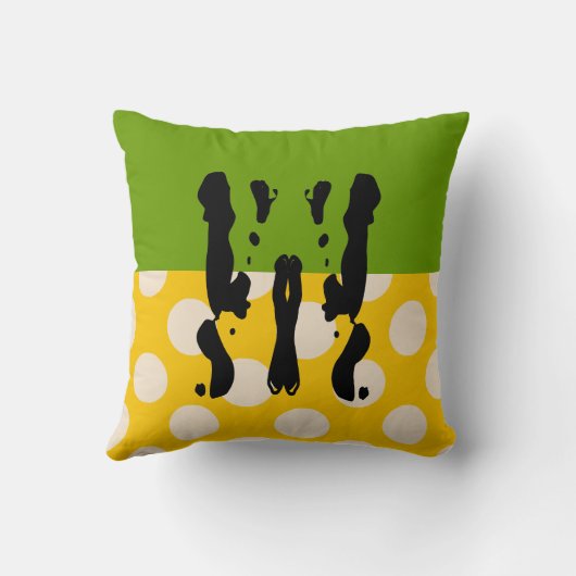 精神科医のRorschachの退職したな水玉模様 クッション (裏面)