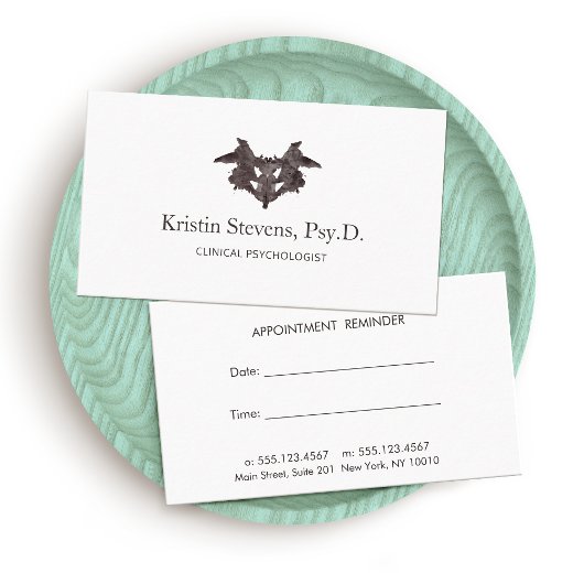 精神科医インクブロアポイントメントアラーム 予約カード