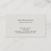 精神科医カウンセラーセラピーバタフライビジネス 名刺 (裏面)