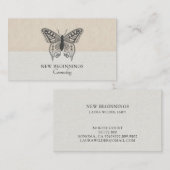 精神科医カウンセラーセラピーバタフライビジネス 名刺 (正面/裏面)